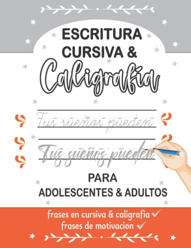 Cuaderno de Escritura Cursiva & Caligrafia para Adolescentes y